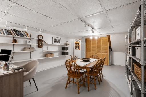 Unfinished Basement. Bring your creativity! virtually staged to showcase decor