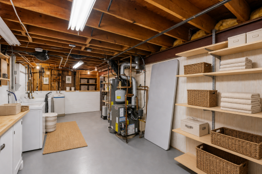 Spacious Utility Room: virtually staged to showcase decor