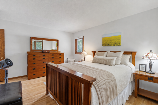 Primary Bedroom: virtually stage to showcase decor