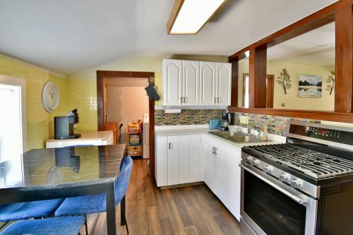First stop on the tour is your kitchen with stainless steel appliances