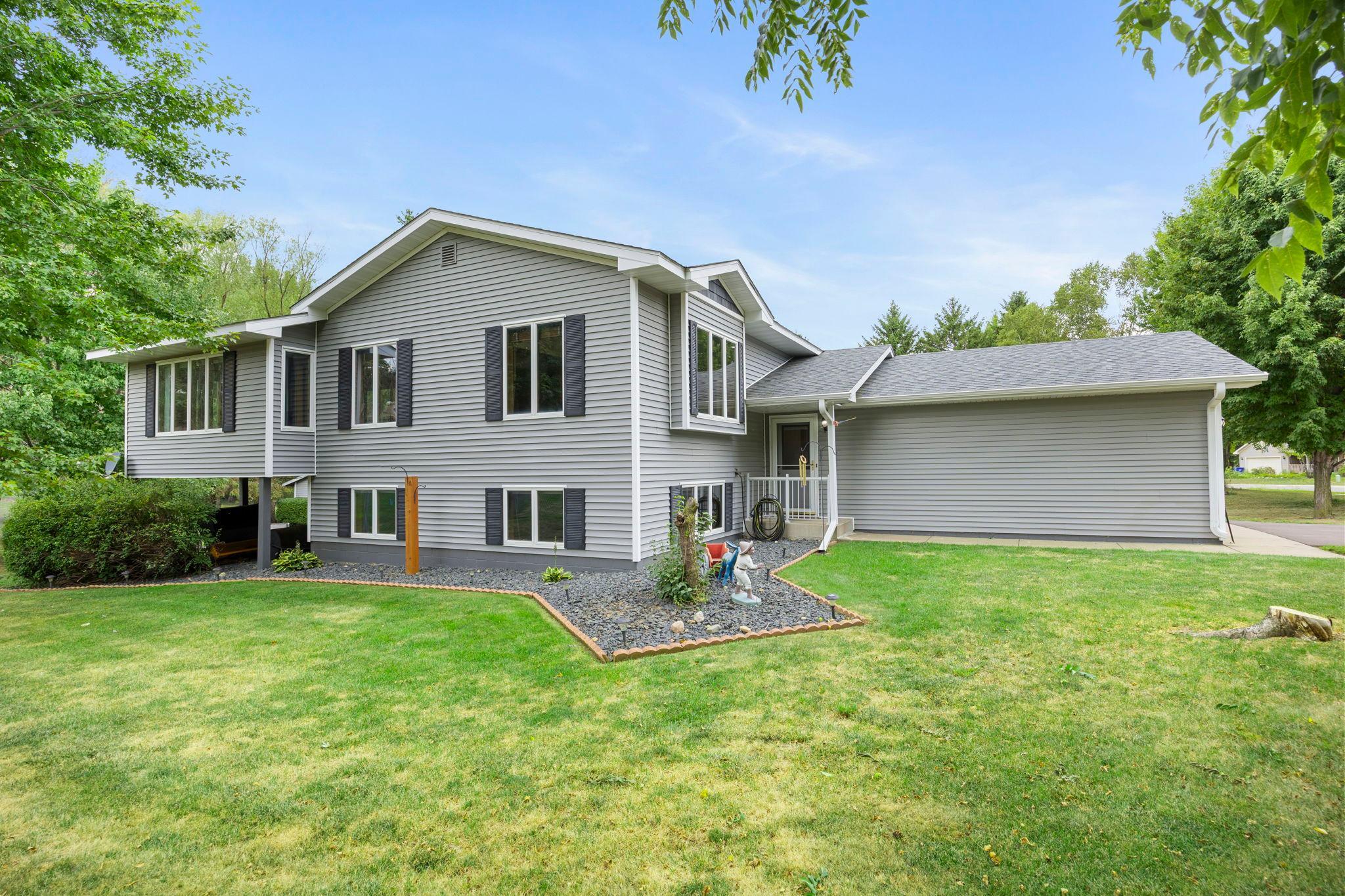 Side yard of home