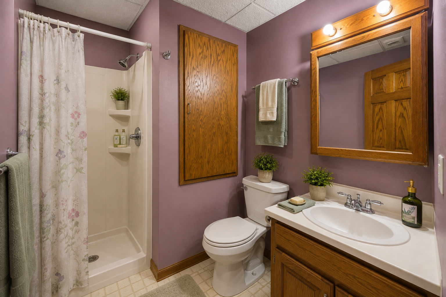 Lower level 3/4 bath