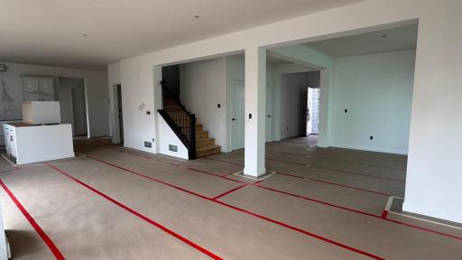 (Photo is of the actual home in progress.)