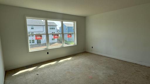 (Photo is of the actual home in progress.)