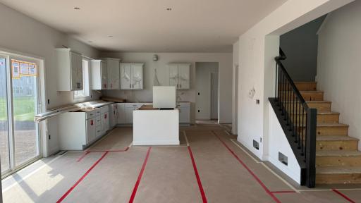 (Photo is of the actual home in progress.)