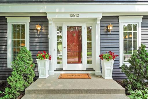 Newly stained and painted exterior