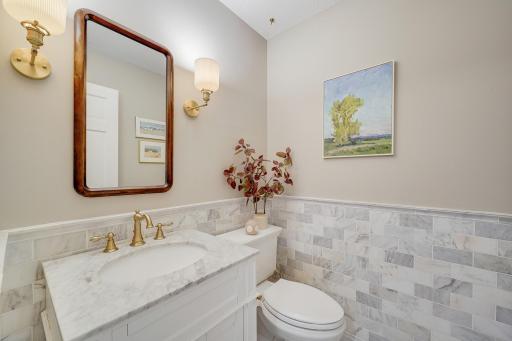 Remodeled powder room