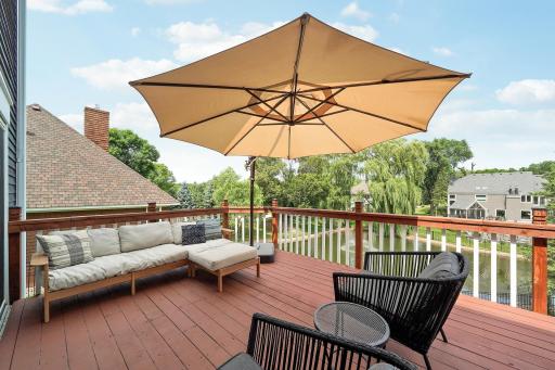 Great views from the deck