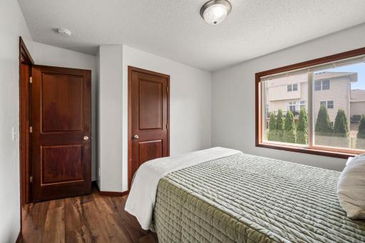 This home has quality finishes. Solid wood trim and solid wood paneled doors throughout.
