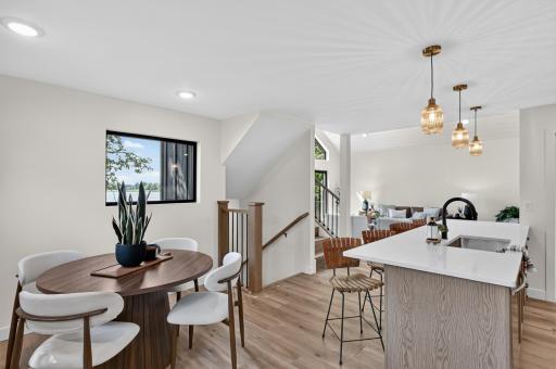 Dining to Kitchen to Living