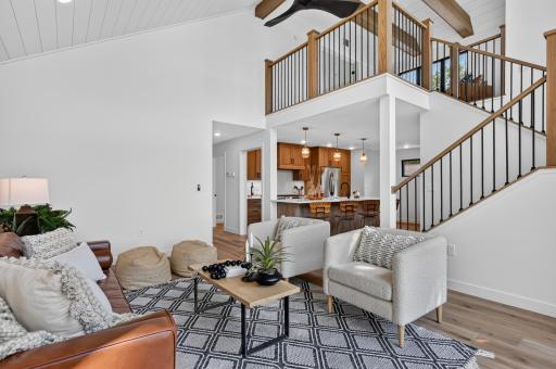 Living Room to Kitchen and Loft