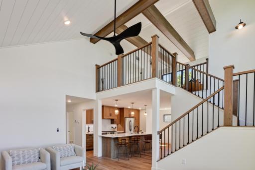Living Room to Kitchen and Loft