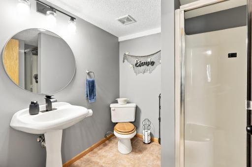 Lower level 3/4 bath