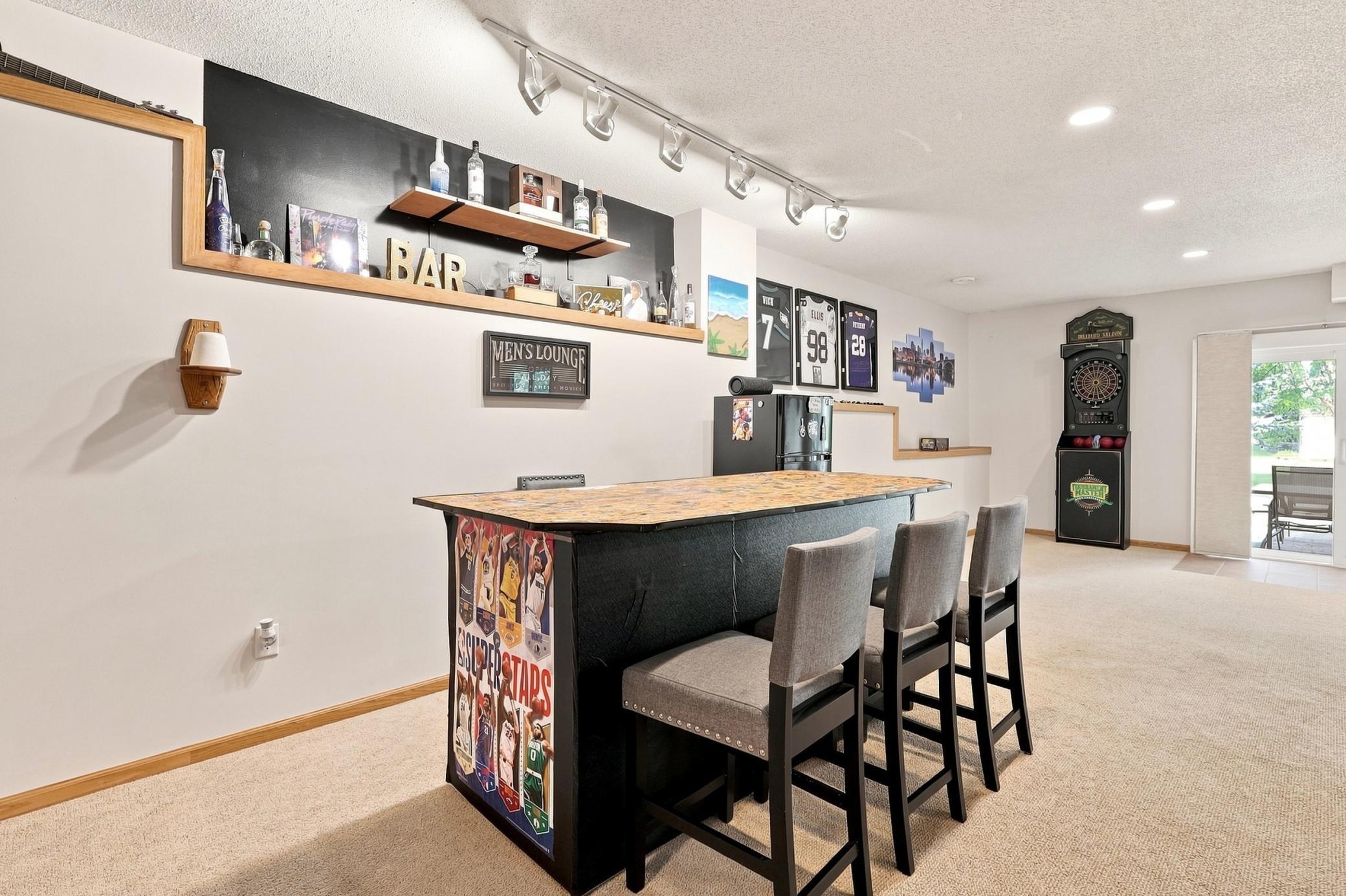 Lower level bar area
