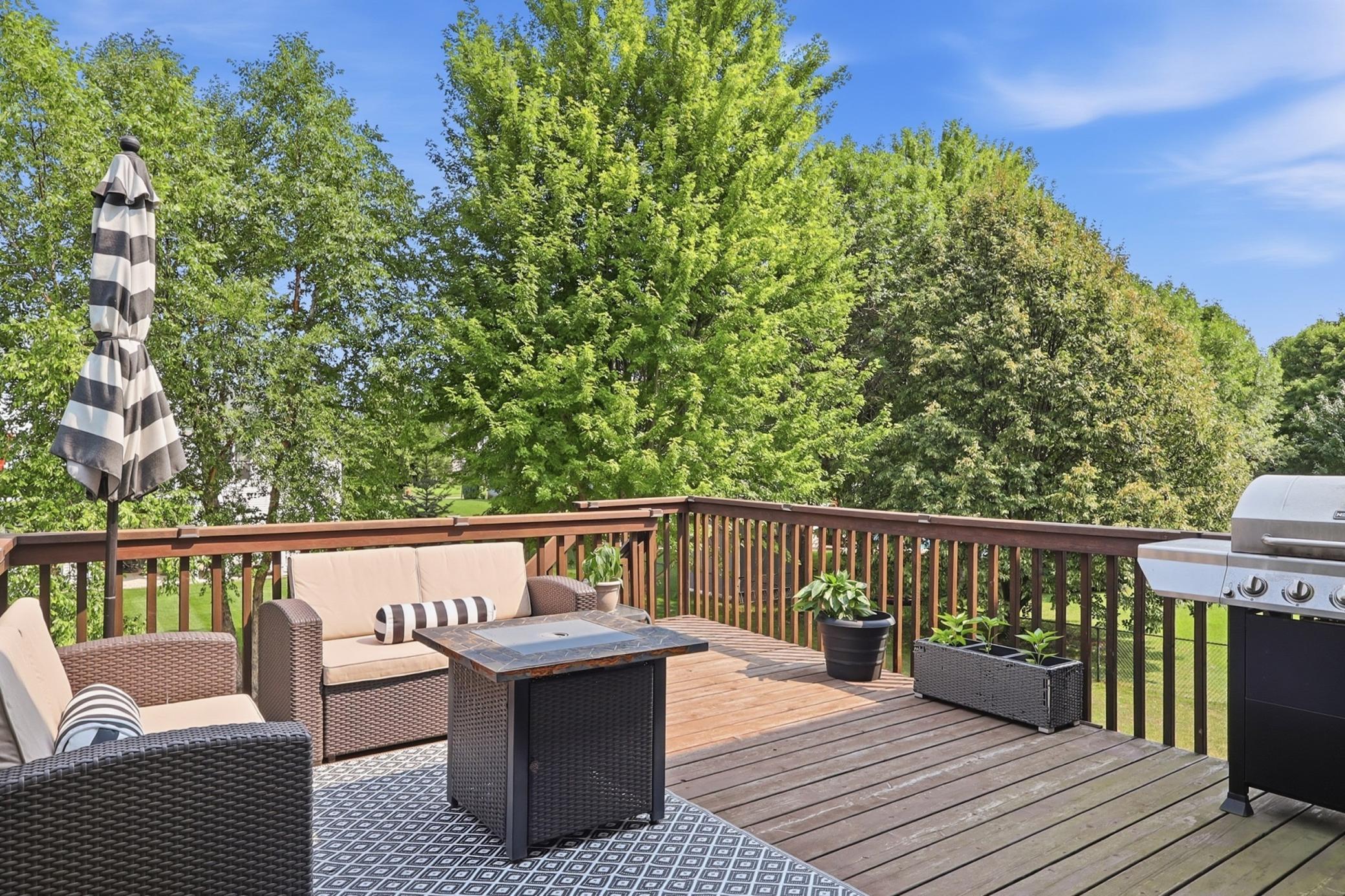 Lush view off deck