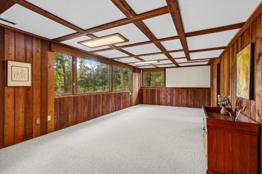 Walk-out to the backyard from the family room.