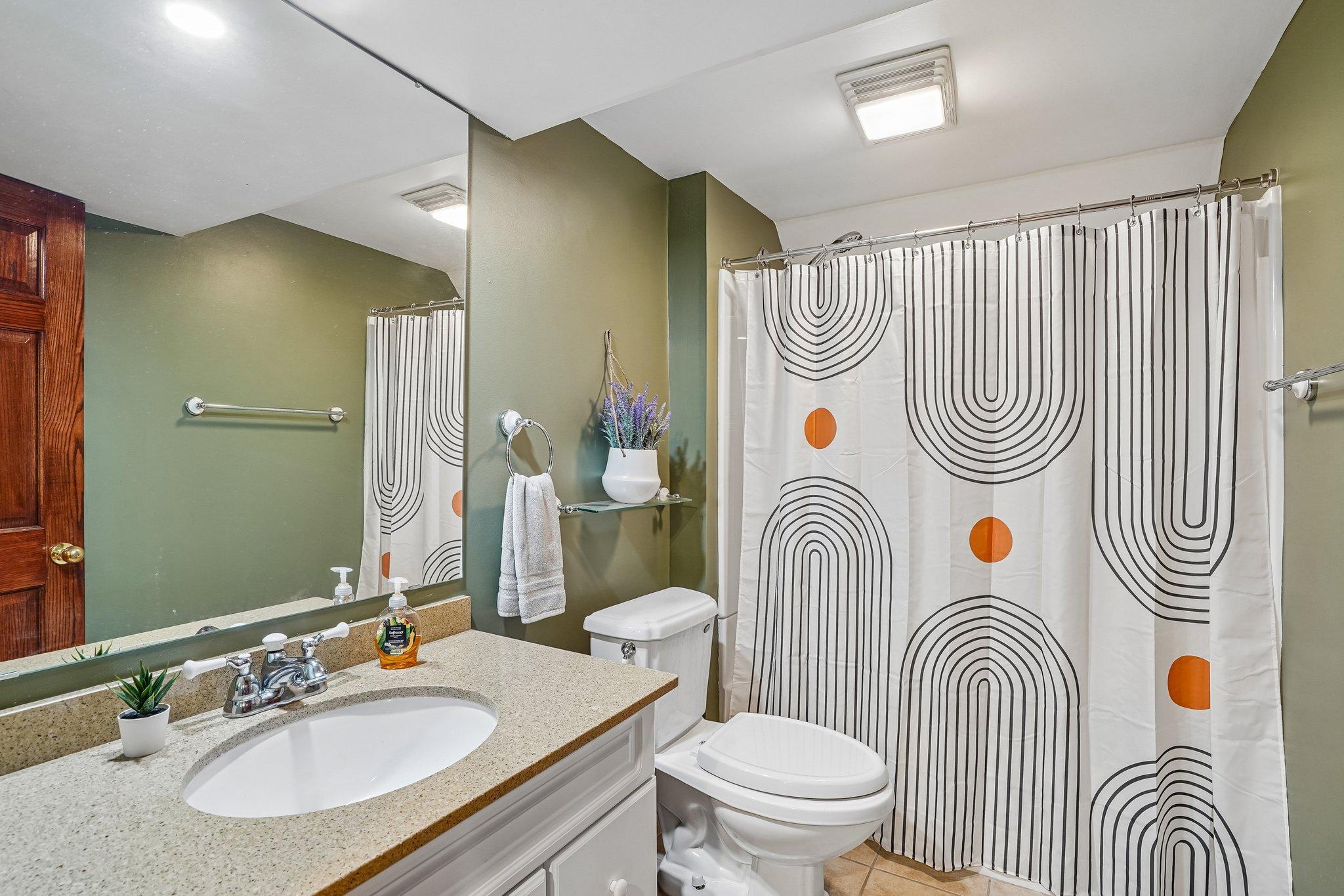 Main Bathroom Lower Level (outside of Fam Rm)