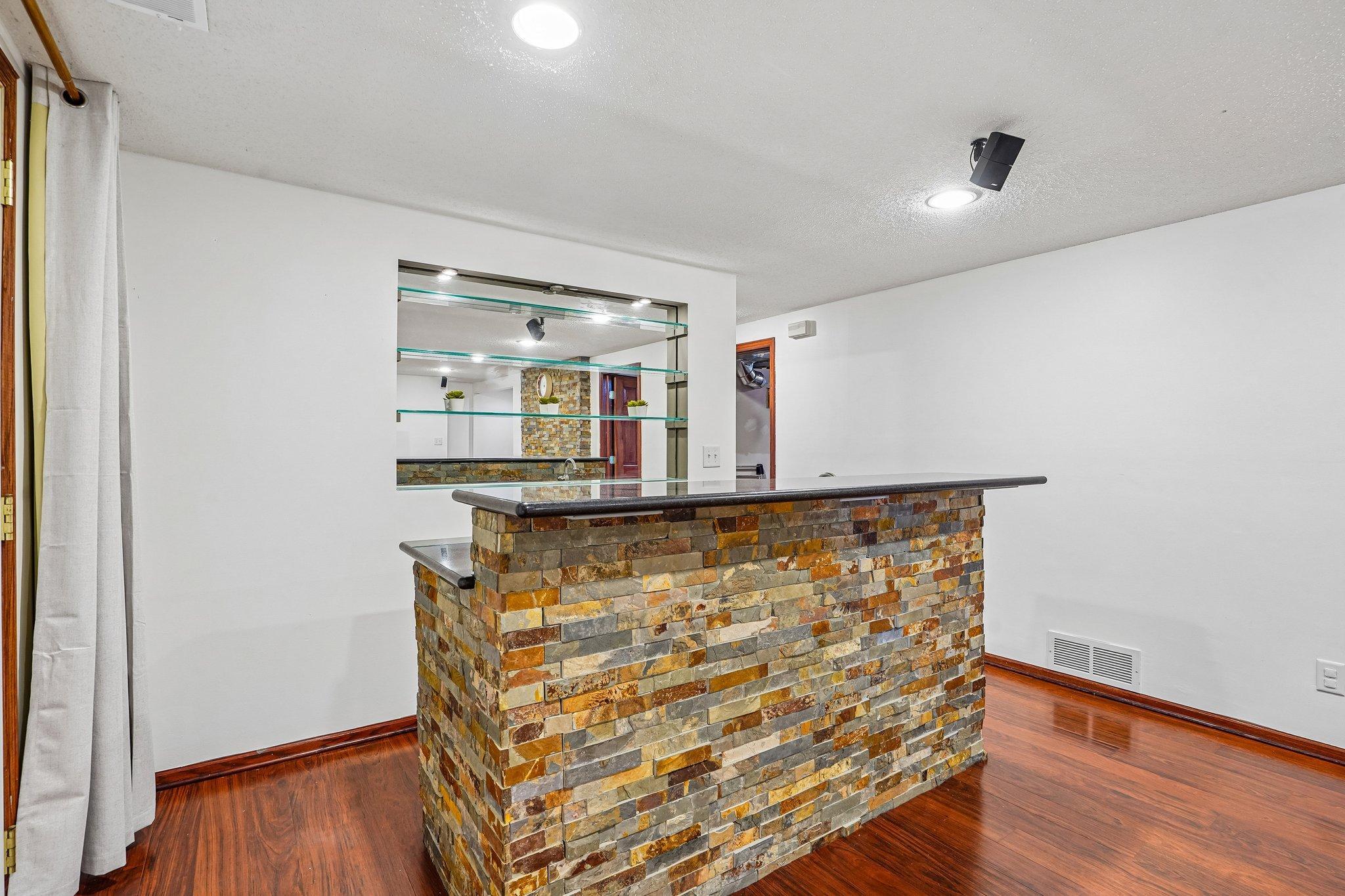 Beautiful Stonework Bar