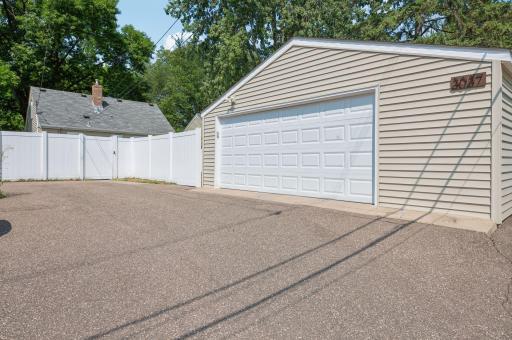 Generous 2-car garage. Certainly a bonus for the area!