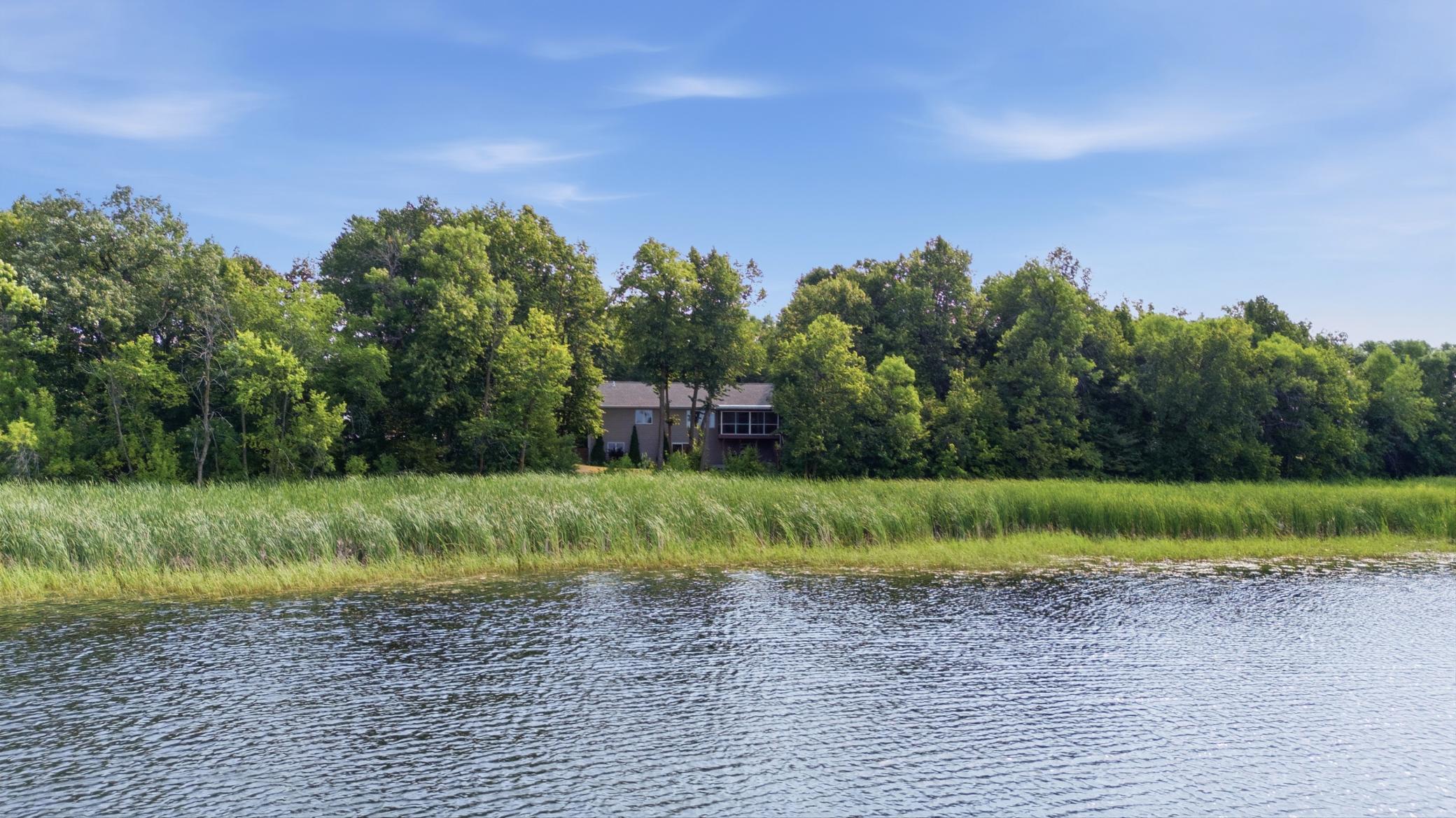 Overlooks the pond