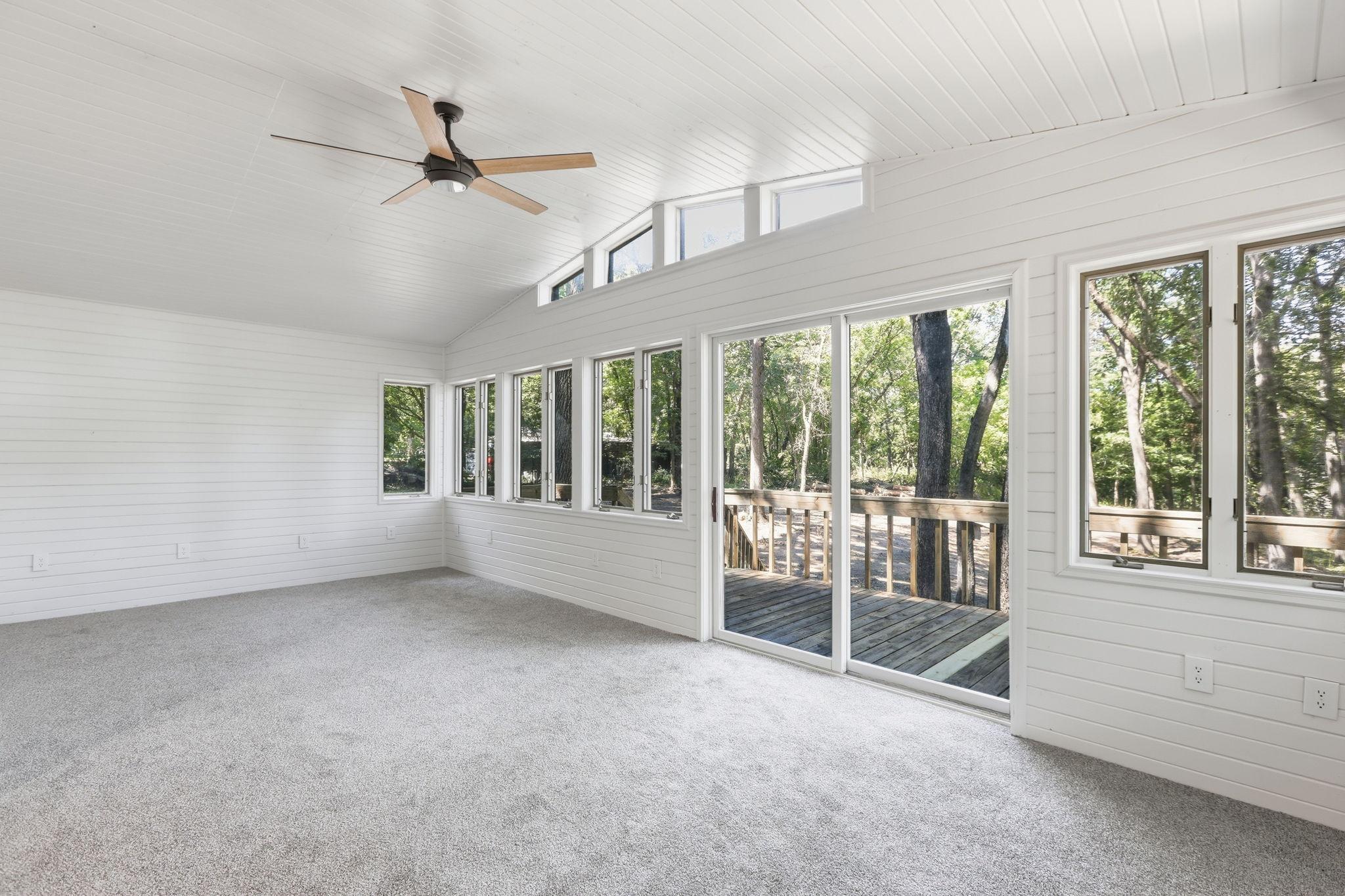 Spacious master bedroom with so much sunshine