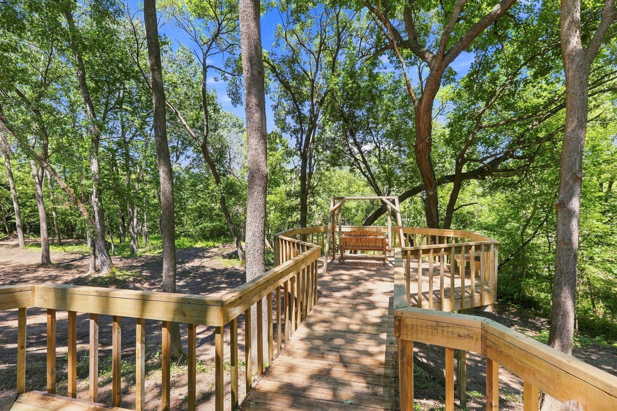 Massive wrap around deck off master bedroom