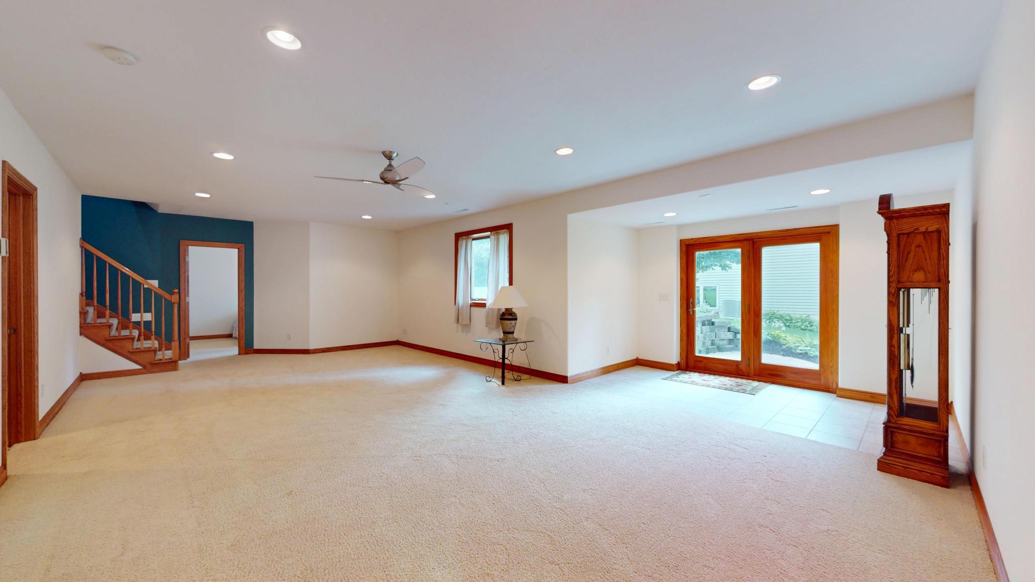 Lower level family room