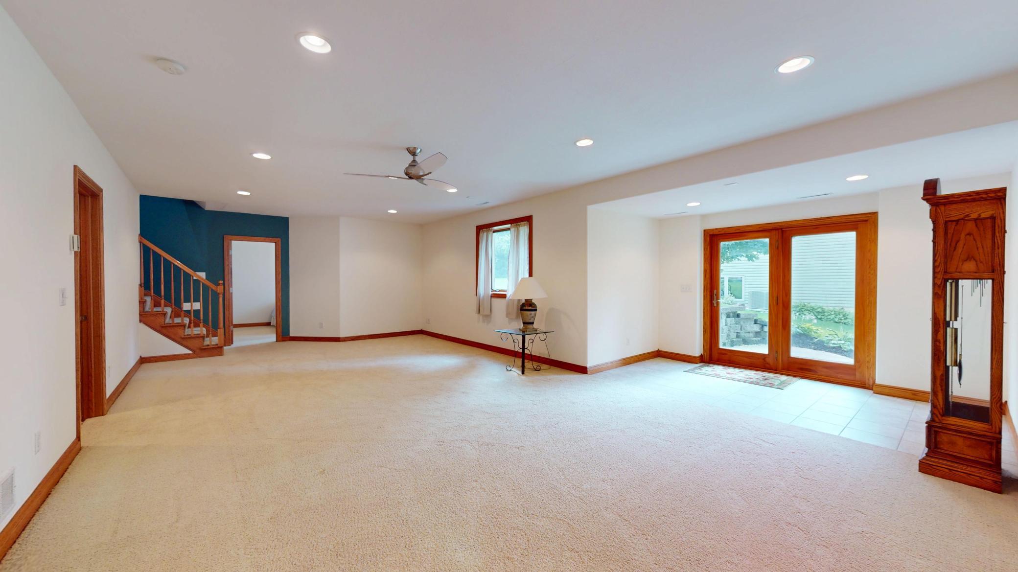 Lower level family room