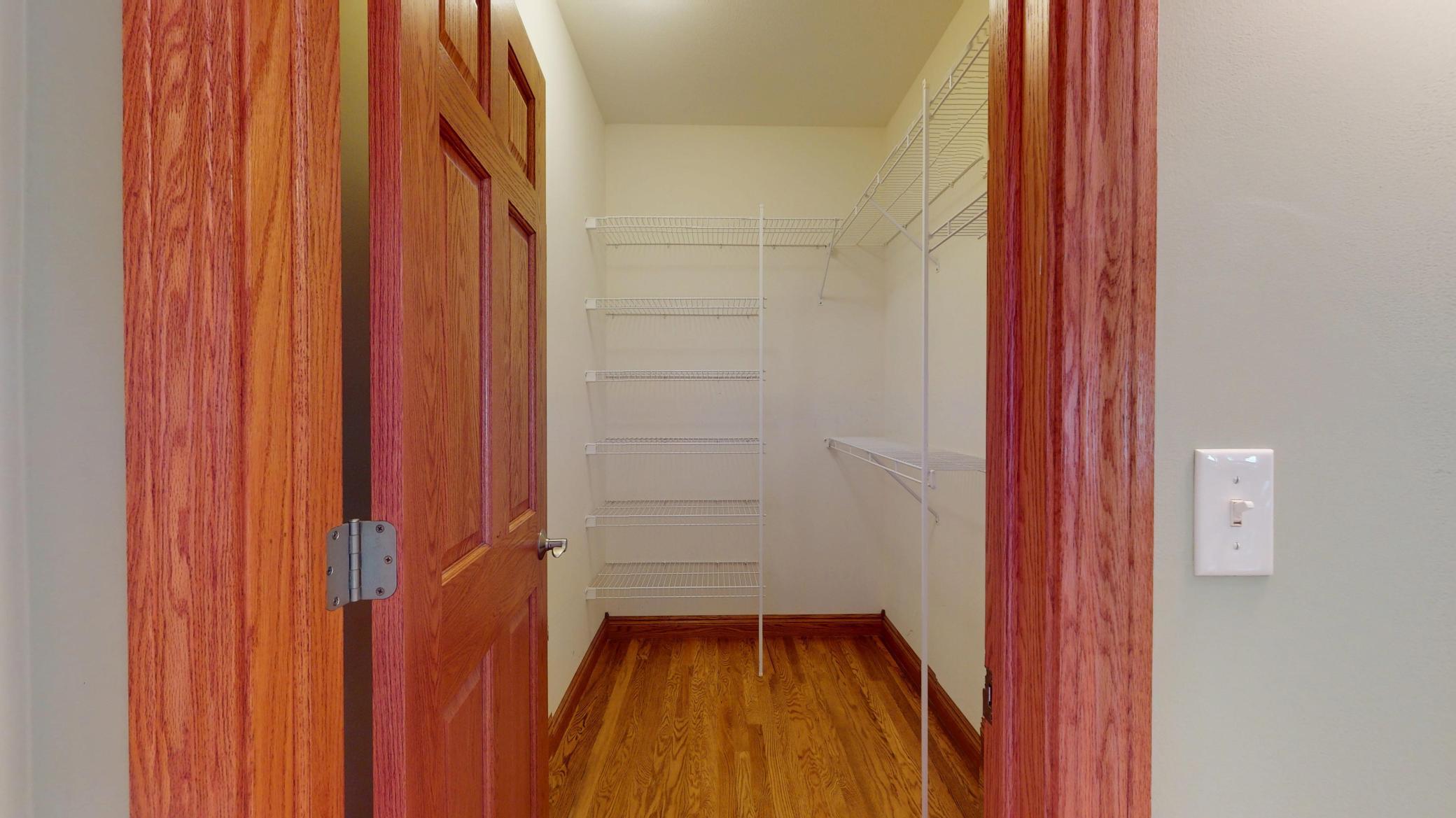 Primary closet
