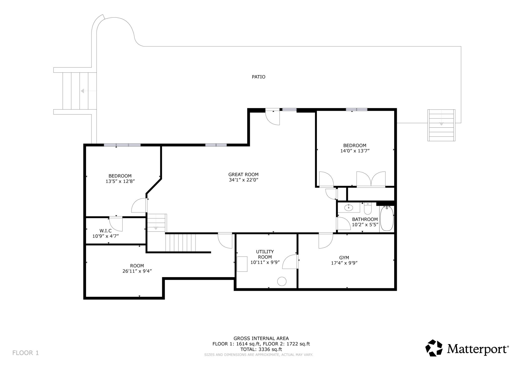 Floor plan lower level