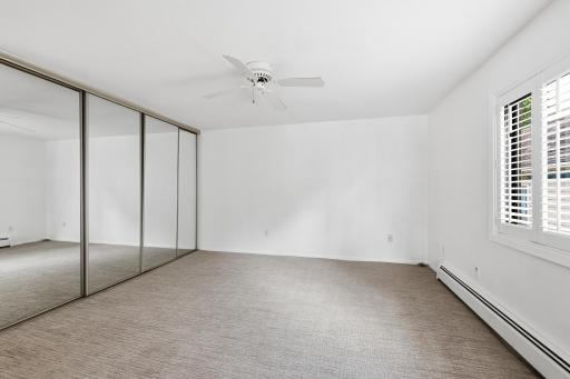 Second bedroom is bright and spacious