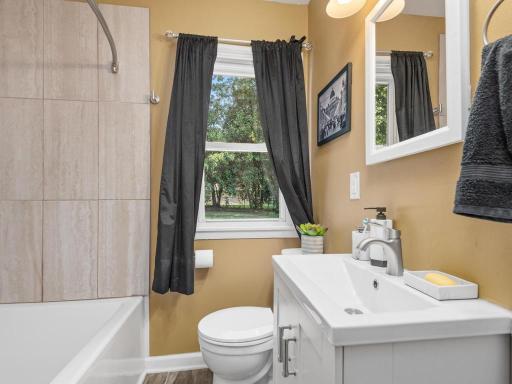 Recently Updated full bath on the main level!