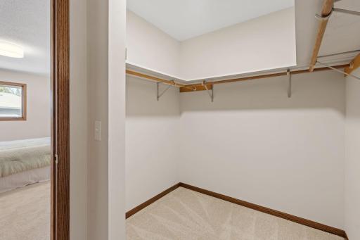 With a massive walk in closet.