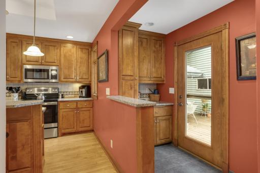 Mud room has a coat closet that you can't see in this picture