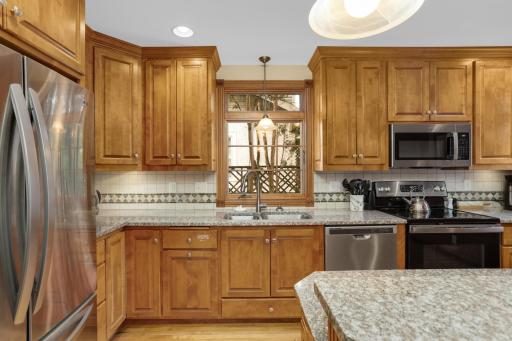 Beautiful maple cabinetry