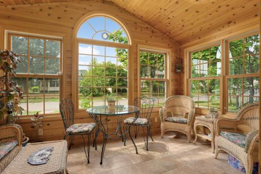 Lovely sunroom. Fully insulated with double pane windows. Wired for baseboard heating.