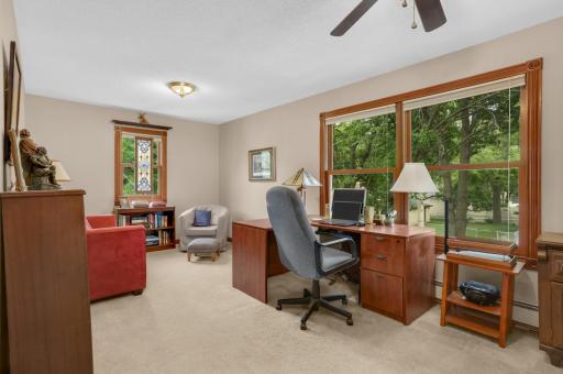 Upper bedroom currently being used as an office