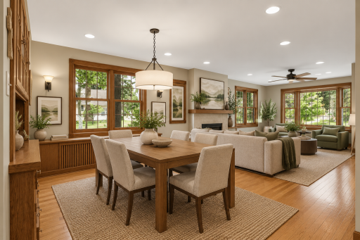 Plenty of space for large gatherings
