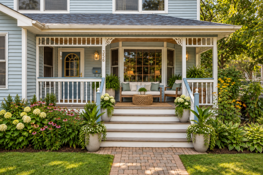 Great porch for lemonade sipping
