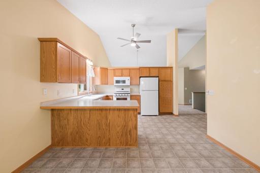 Plenty of counter and cabinet space