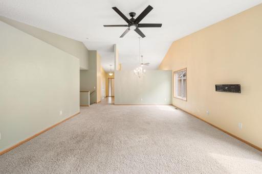 Living room, looking towards dining room