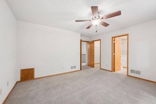 Primary bedroom with ample space