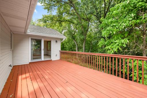 Large private deck