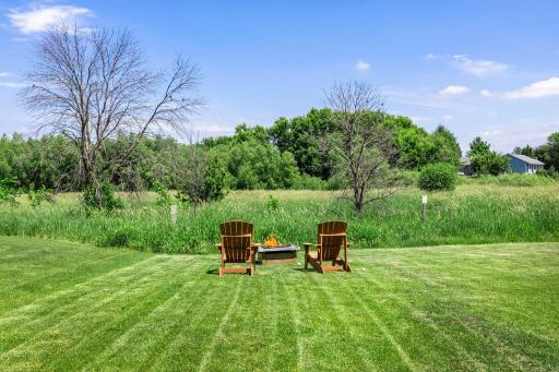 Nice green space and wetland views