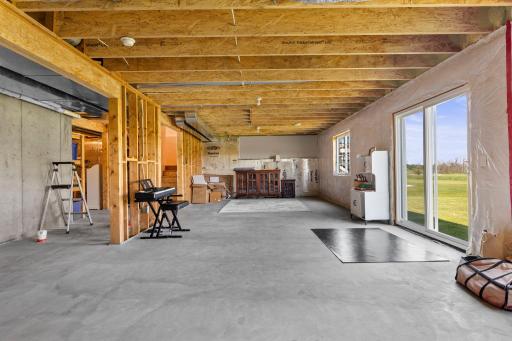 The walkout lower level is great play space and has endless future possibilities