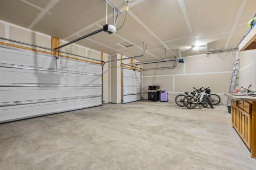 View of the 3 car garage