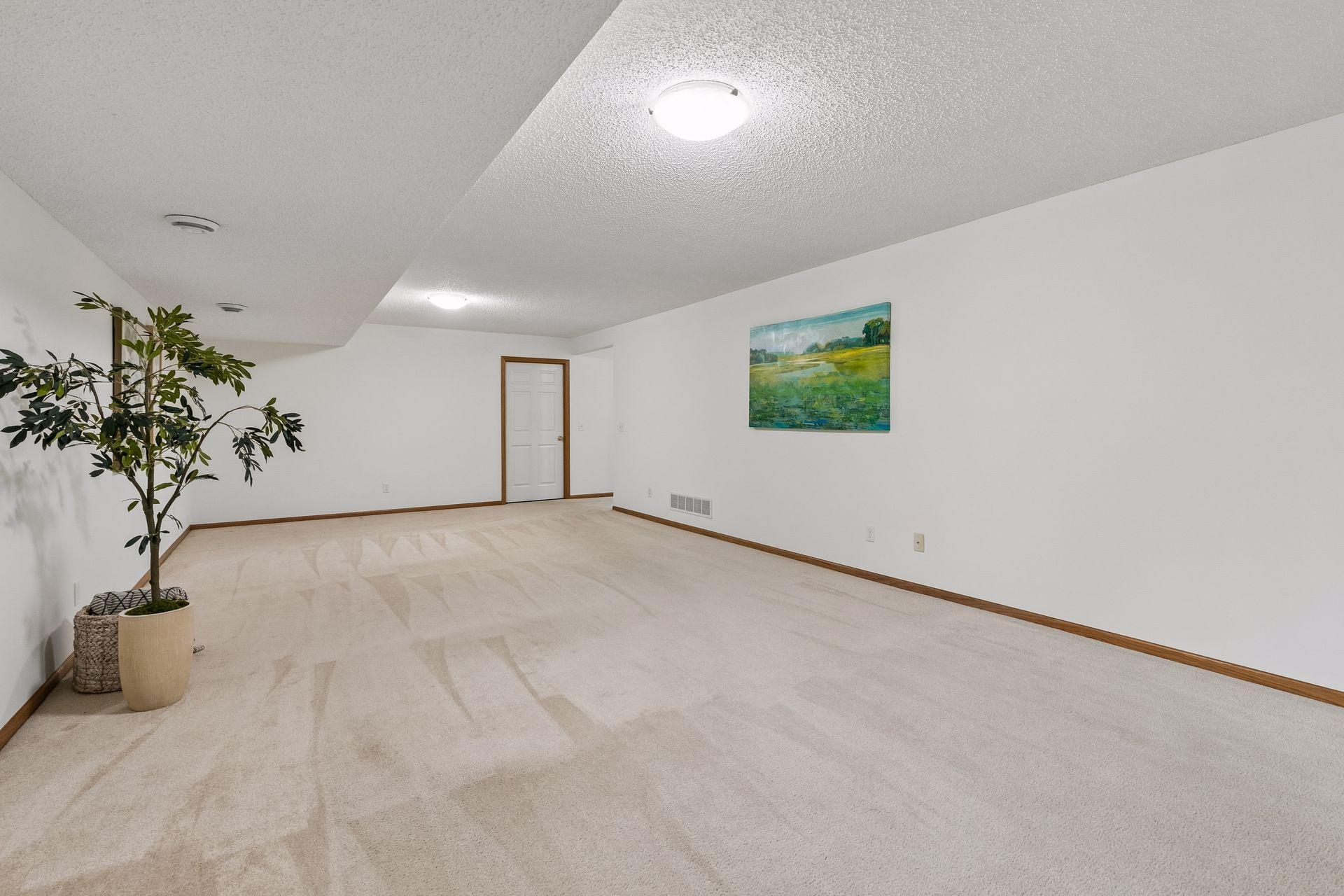 Family room leading to spacious storage with room for a workshop too