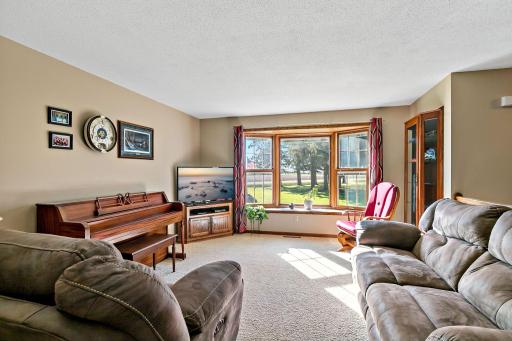 Enjoy the beautiful yard from the huge living room bay window!