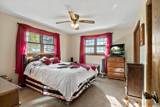 Spacious master is one of 3 large bedrooms on the main level.