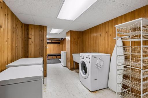 Laundry and mud room